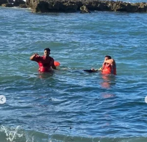 Autoridades investigan el hallazgo de un hombre con equipo de buceo en aguas de Puerto Plata