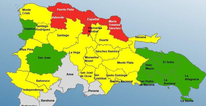 El organismo de emergencia elevó los niveles de alerta en 22 provincias ante el riesgo de inundaciones, deslizamientos de tierra y crecidas de ríos.